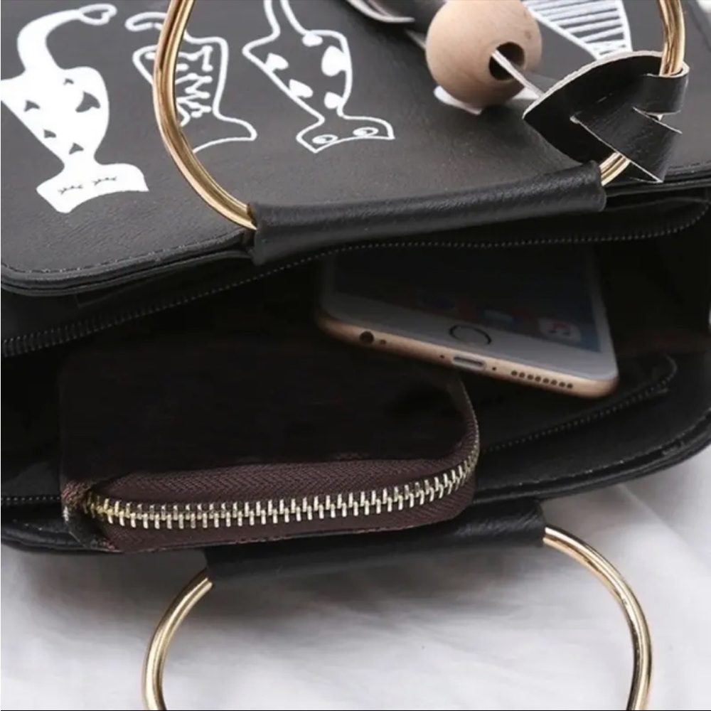 Kawaii Cartoon Cat Satchel Shoulder Bag - Picture 2 of 4